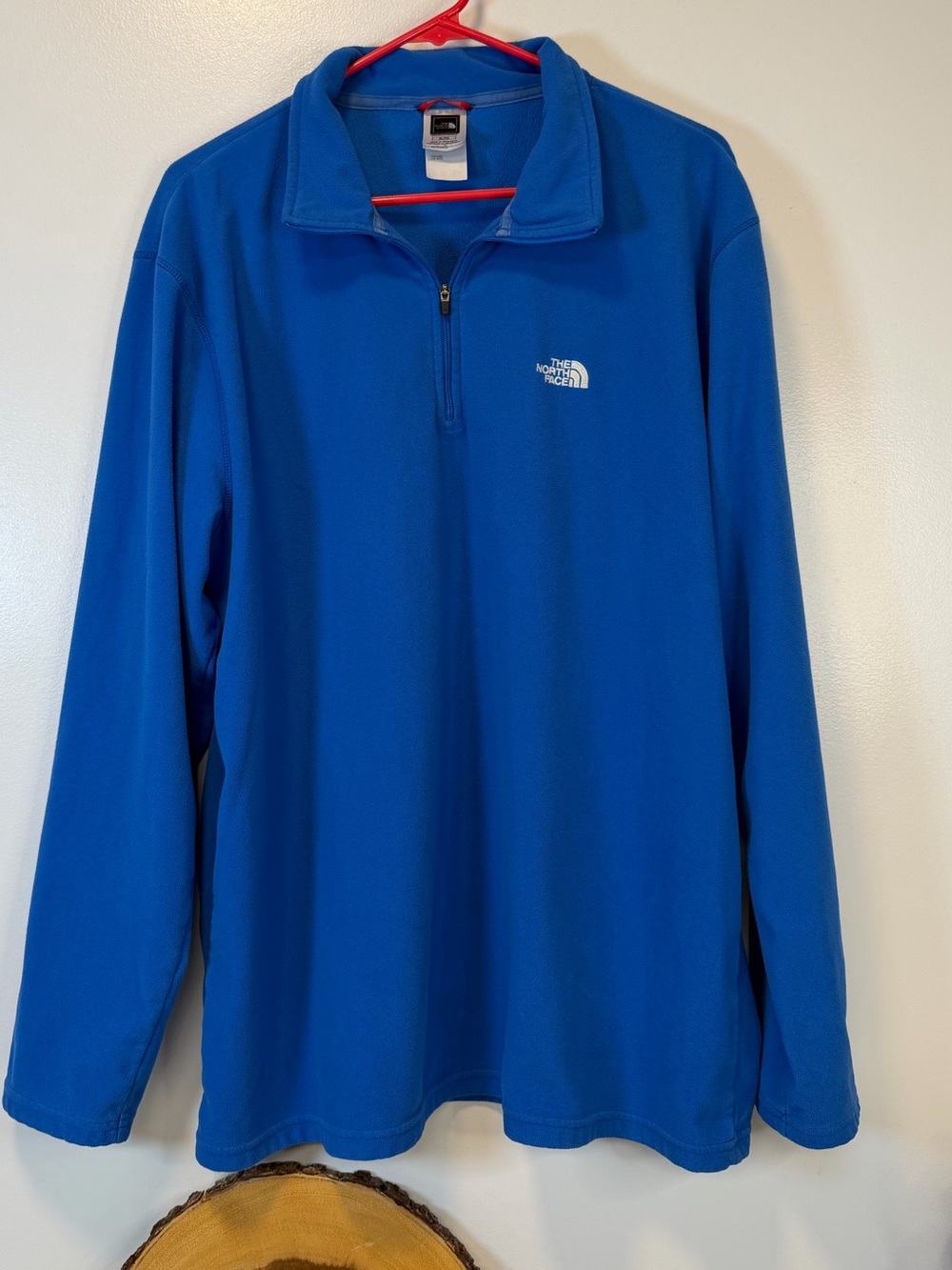 The North Face Men's Cornflower Blue‎ 1/4 Zip-Up Fleece Pullover Size XL